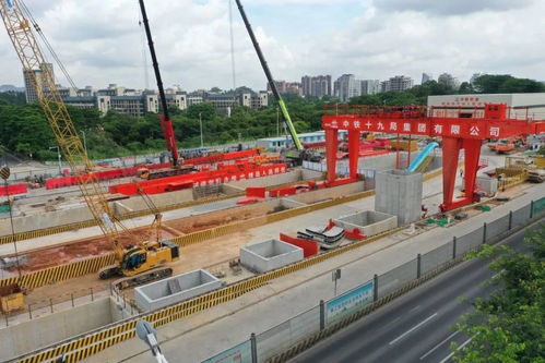 东莞地铁1号线松山湖站至湿地公园站3区间6盾构同步掘进中